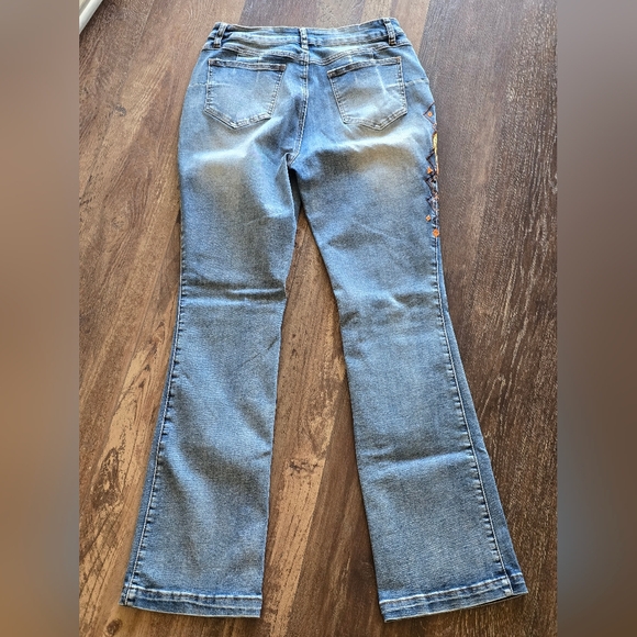 Flamingals Horse Embroidery Bootcut Jeans - Picture 6 of 11